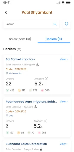 Salesperson profile